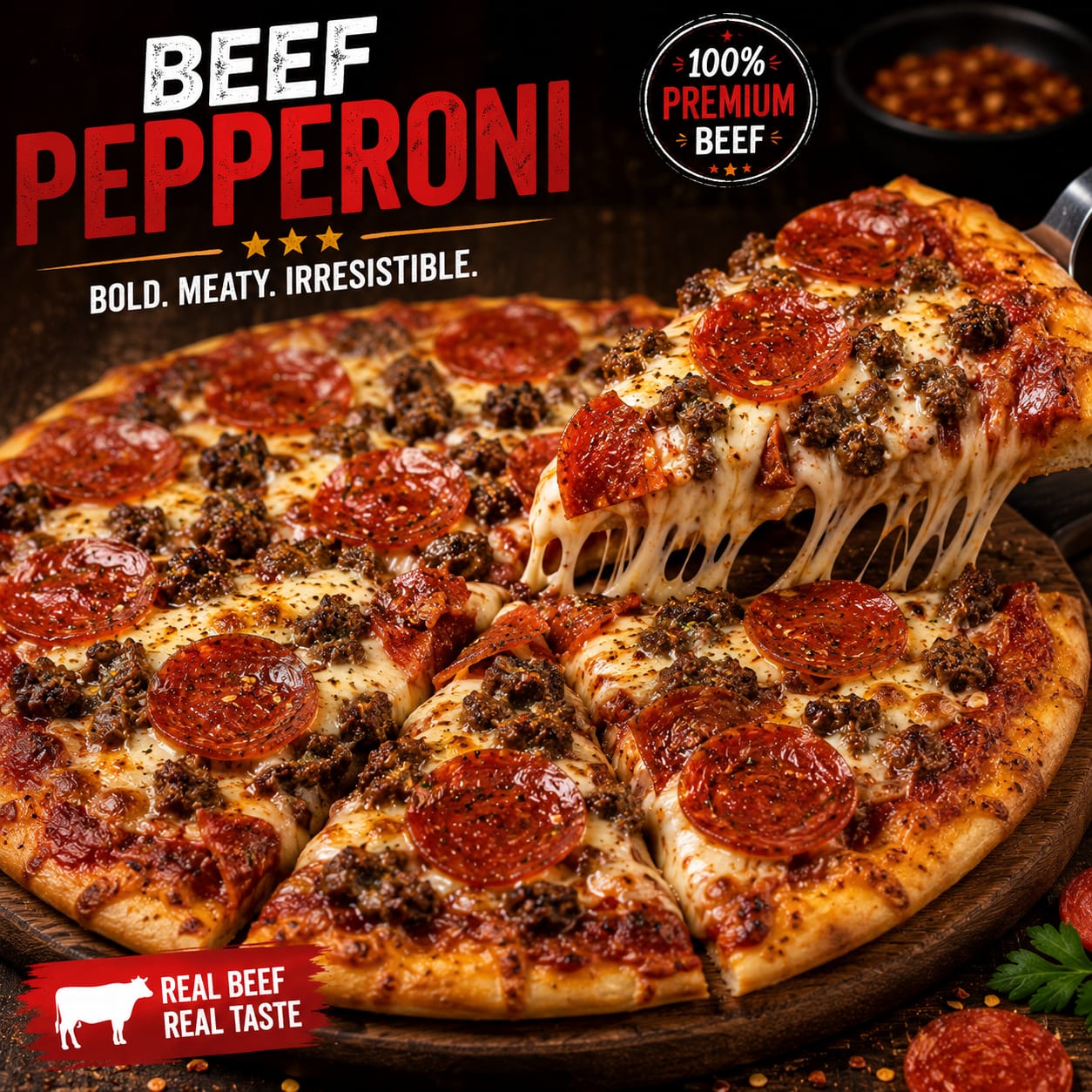 বিফ পেপারোনি (Beef Pepperoni) (মিডিয়াম)