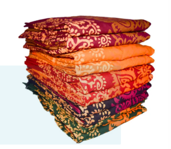 Chandri Batik Three Piece Cotton Multicolor Set