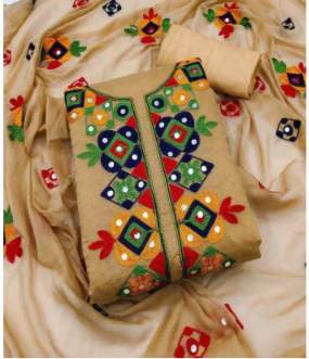 Lavish indulgent - Linen Fabrics Rongdhnu Ari Three Piece For Girls and Women. Dress For Girls Three Pice
